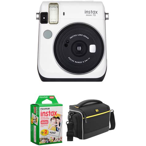 Fujifilm Instax Mini 70 Instant Film Camera Basic Kit Moon