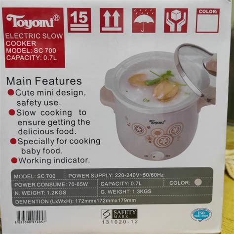 Toyomi Electric Slow Cooker L Model Sc Tv Home Appliances