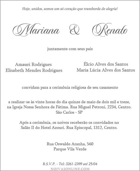 Fontes Para Convites De Casamento