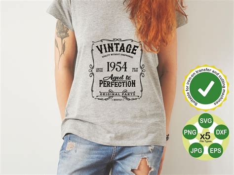 A Os Svg Vintage Cumplea Os Svg Envejecido A La Etsy M Xico