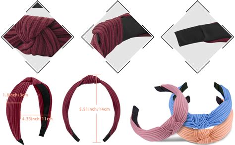 Amazon SIQUK 12 Pieces Knotted Headband For Women Girls Top Knot