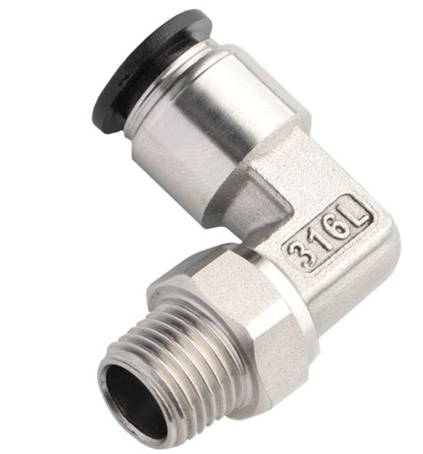 Xhnotion Push To Connector Stainless Steel Pneumatic Thread