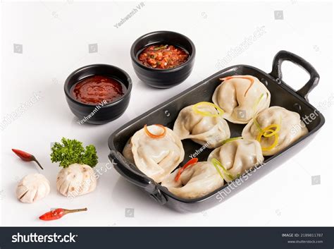 Momo Collection Mushroom Momos Steam Stock Photo 2189811787 Shutterstock