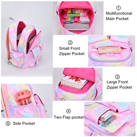 School Bags for Girls, Lightweight School Backpacks for Middle School ...