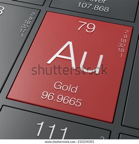 Gold Element Periodic Table Stock Illustration 210234301 Shutterstock