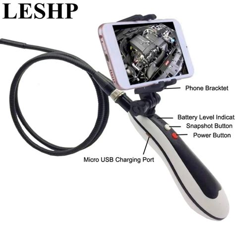 Handheld Wifi Endoscope Camera 8mm Wireless Wifi Borescope With 1m