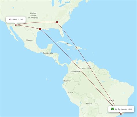 Flights From Tucson To Rio De Janeiro Tus To Gig Flight Routes