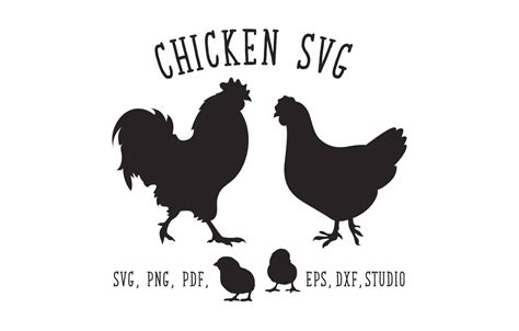 Chicken Svg Cut File Svg Cut File Rooster Hen Dxf Cricut Svg Etsy