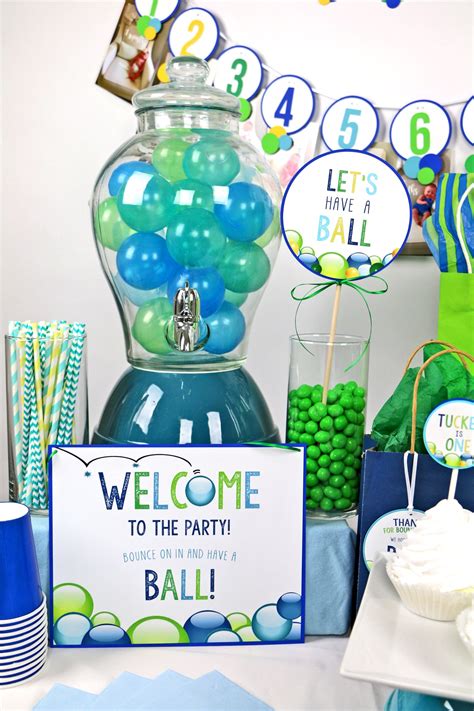 Let's Have A Ball! Ball Party Decorations | Ball birthday parties, Ball theme birthday, Bubble party