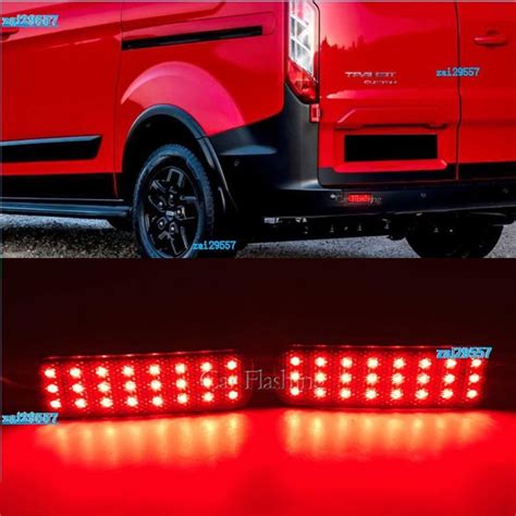 1 Set Led Rear Bumper Reflector Light For Ford Transit Van Custom Connect Tourneo 2013 Up