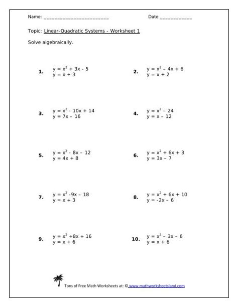 Systems Of Linear Equations Worksheets Pdf Tessshebaylo