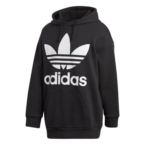 Adidas Originals Trefoil Oversized Hoodie Black