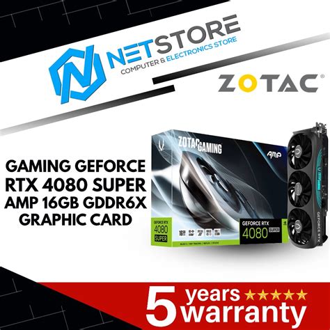 ZOTAC GAMING GEFORCE RTX 4080 SUPER 16GB GDDR6X GRAPHIC CARD ZT