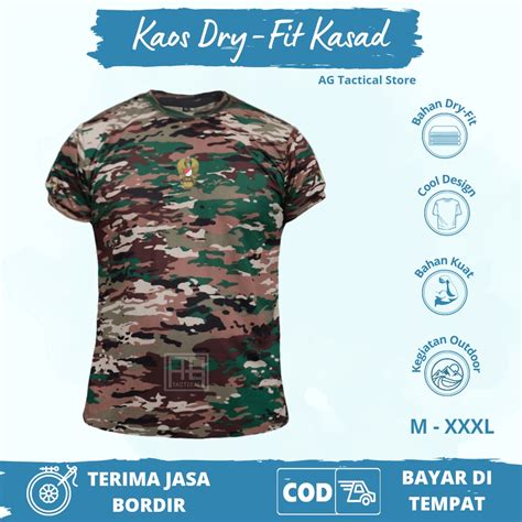 Jual KAOS LORENG TNI AD TERBARU KAOS LORENG TNI NKRI KAOS KASAD BAHAN