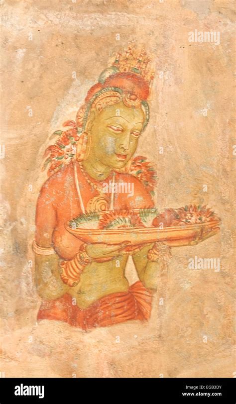 century sigiriya rock cave wall paintings sigiriya  unesco