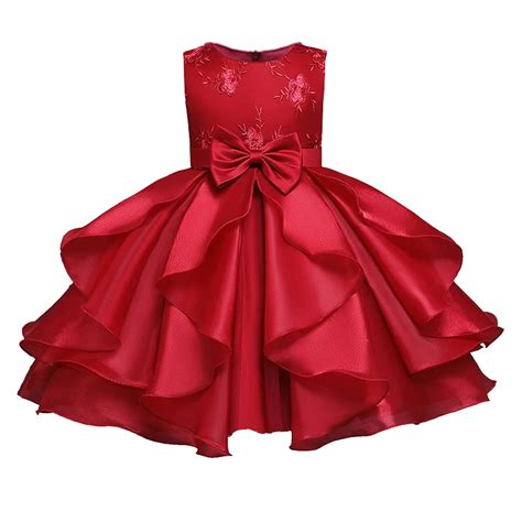 Kinder Roten Kleid Für Mädchen Baby Mädchen Prinzessin Kleider