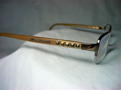 Burberry Italy Square Oval Half Rim Eyeglasses F Gem