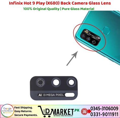 Infinix Hot Play X Back Camera Glass Lens DMarket Pk