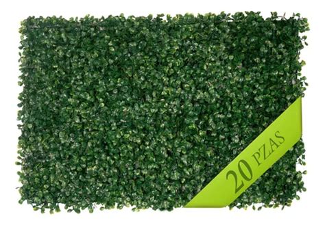 Muro Verde Follaje Artificial Sint Tico Pared X Cm Pzs Env O Gratis