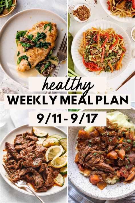 Healthy Weekly Meal Plan January Lowcalicious