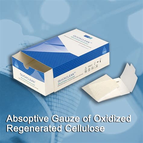 Medical Sterile Hemostatic Absorbable Gauze With Regenerated Cellulose