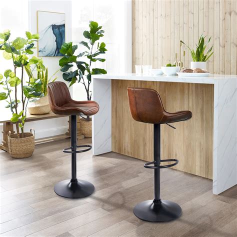 Contemporary Leather Bar Stools Foter