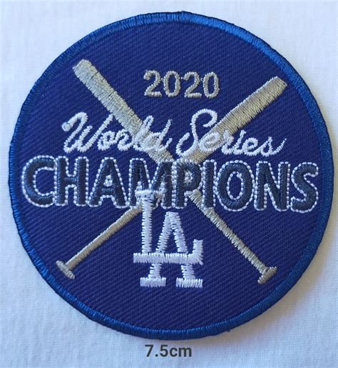 Mlb Los Angeles Dodgers Logo Patch Sport Embroidery Iron Sewing On