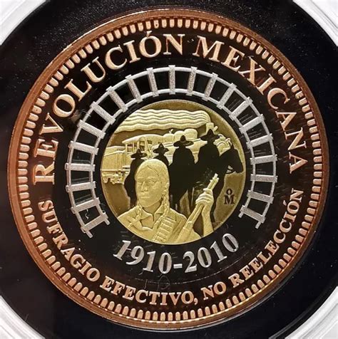 Moneda Trimetalica Centenario Revolución 1910 2010