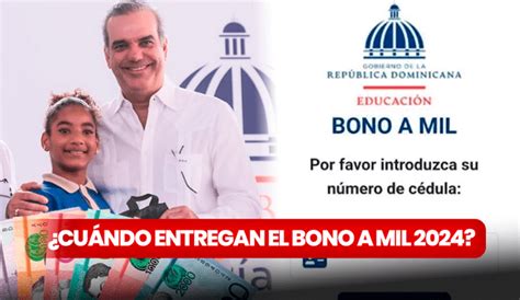 Bono A Mil Abril Fecha Oficial De Entrega En Rep Blica