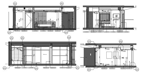 Autocad Dwg 2d Drawing File Shows Details Of The Sectional Elevation