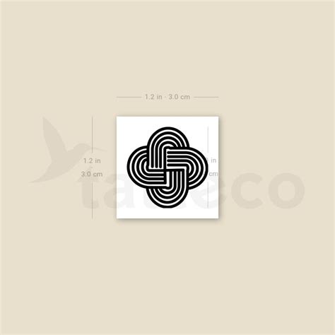 Solomon's Knot Temporary Tattoo - Set of 3 – Tatteco