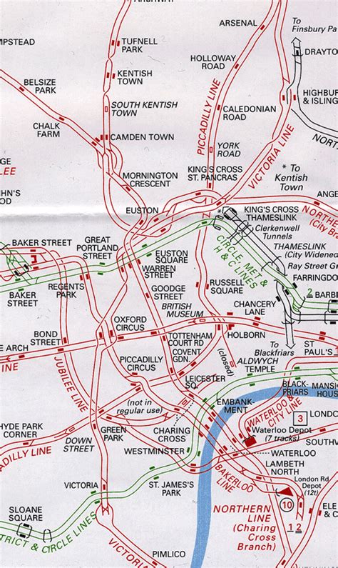 VariousThings: London Transport Railway Track Map