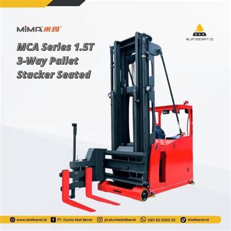 Distributor Alat Berat Mima Stand On Electric Reach Stacker Truck Mfa