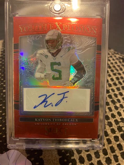 Kayvon Thibodeaux Red Ungraded Panini Select Draft Picks