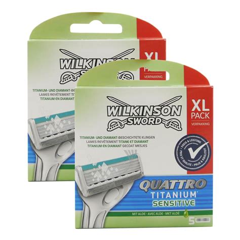 Wilkinson Sword Quattro Titanium Sensitive Rasierklingen X