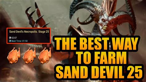 FAST SAND DEVIL 25 WITH FOOD NOT GEAR INTENSIVE Raid Shadow Legends