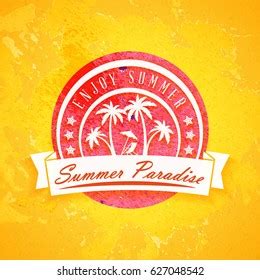 Summer Holidays Poster Typography Retro Style Stock Vector Royalty