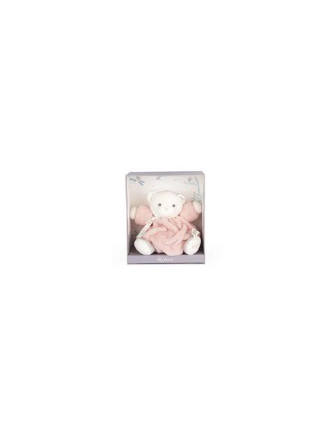 Peluche ourson Patapouf Rose poudré Kaloo