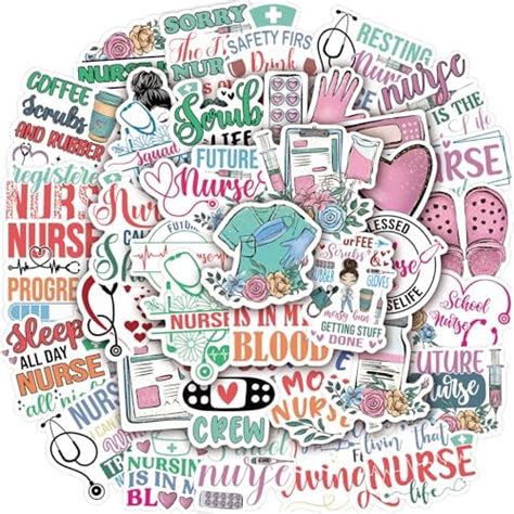 Amazon Pcs Nurse Stickers Vinyl Waterproof Stickers For Laptop