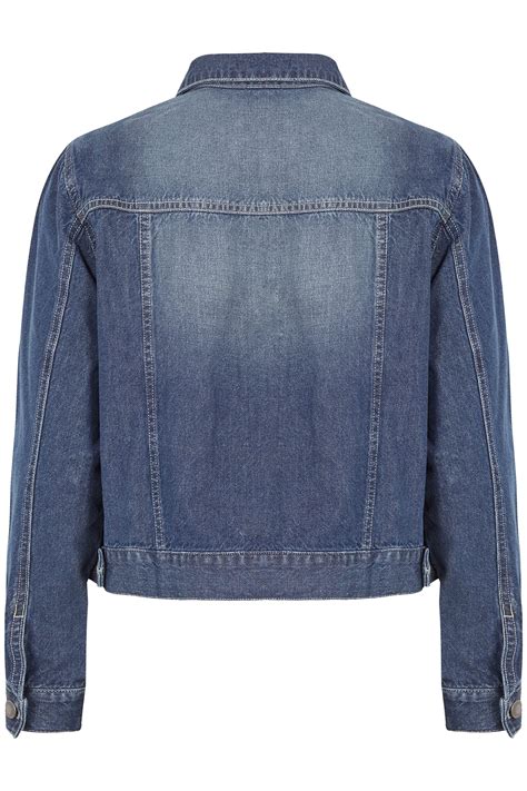 Plus Size Blue Denim Jacket Sizes 16 To 36 Yours Clothing