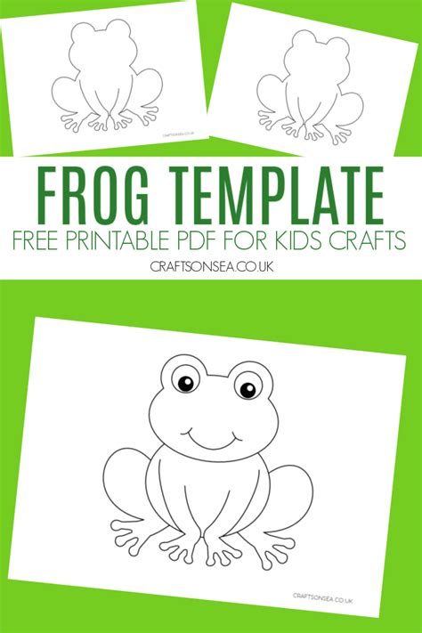 Frog Template FREE Printable Crafts On Sea