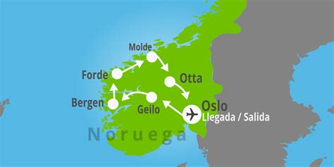 Viaje a Noruega fiordos y ruta Atlántica en 8 días