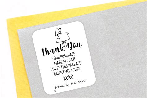 18 Custom Business Thank You Stickers Small Business Stickers Packaging ...