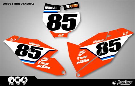 Kit Plaques à N 85 KTM 018 024 85 Paget ColorsPaget Colors