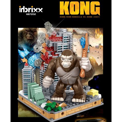 Mec Nica Godzilla Block Brick King Kong Tijolos Para Crian As