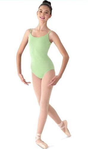 Mirella Womens Classic Camisole Leotard Seafoam Size Small Ebay