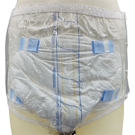 Culotte incontinence Transparente en pvc à bouton pression Haian