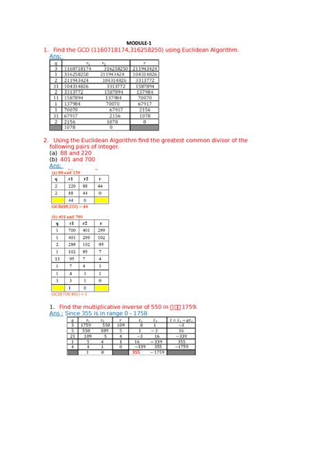 Cns 27 02 21 Module Find The Gcd 1160718174316258250 Using