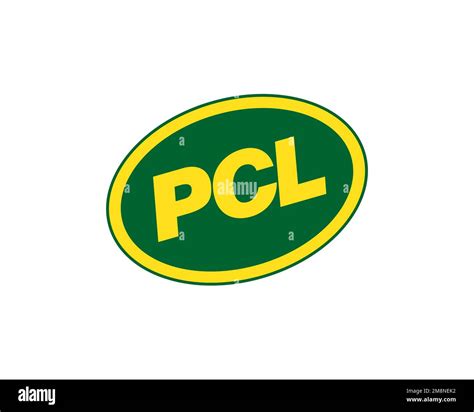 Pcl Construction Rotated Logo White Background Stock Photo Alamy