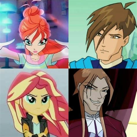 Winx Club Bloom And Sunset Shimmer Vs Brandon And Valtor Nàng Tiên